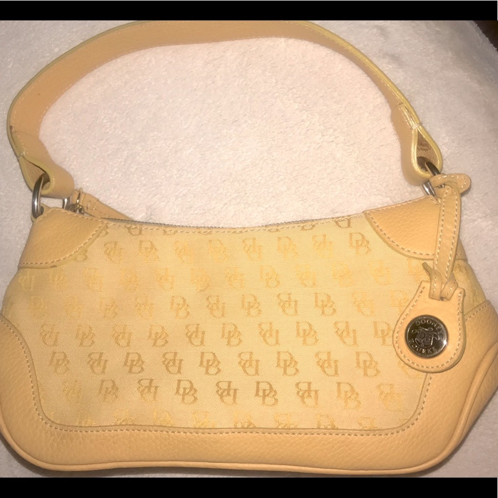 Dooney & Bourke Yellow Pouchette Handbag